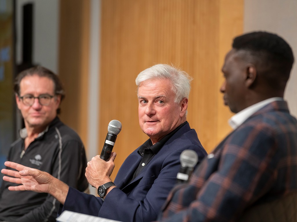 Panel discussion at the Kauffman FastTrac + 1 Million Cups Summit